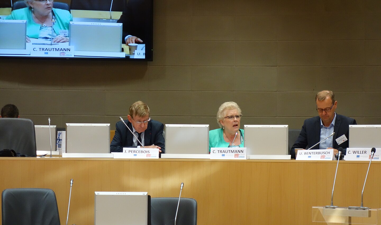 Session 2 ( Industrielle Lösungen für den Klimawandel), C. Trautmann, Vizepräsidentin der Eurometropole Strasbourg