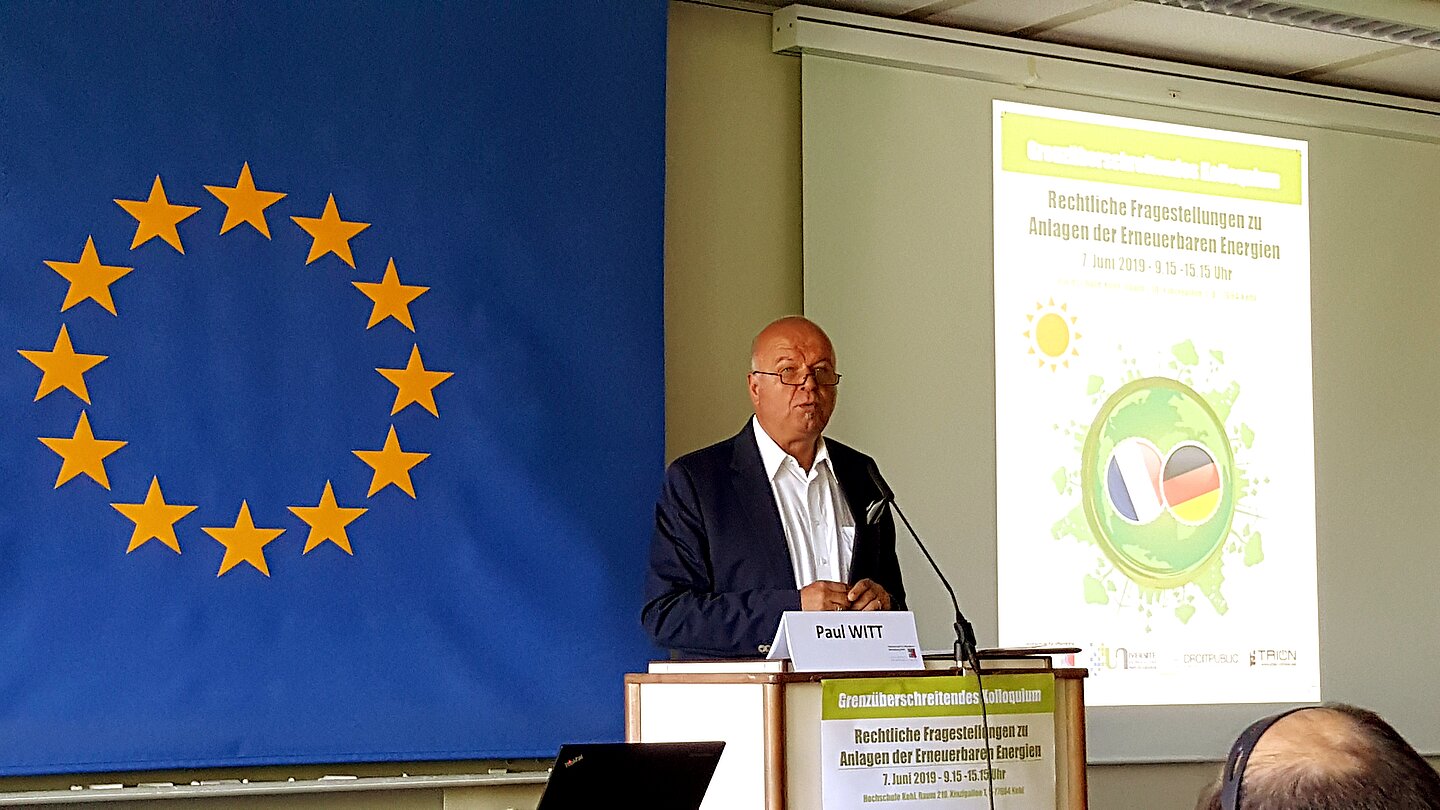 P. Witt, Rektor der Hochschule Kehl